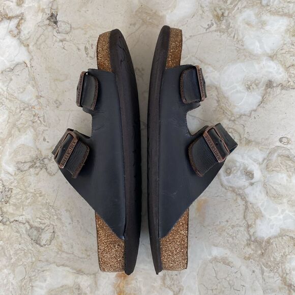 Birkenstock Arizona Soft Footbed Leather Sandals Unisex - Picture 7 of 15